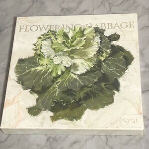Darren Gygi “Flowering Cabbage” Canvas Wall Art Farmhouse Botanical Kitchen Dec